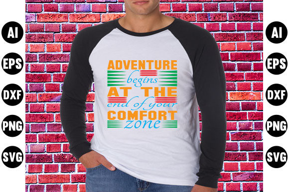 Adventure Quote Design, Adventure Begins