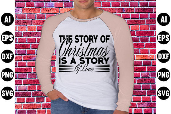 Christmas Quote Design: The Story of Christmas Embroidery