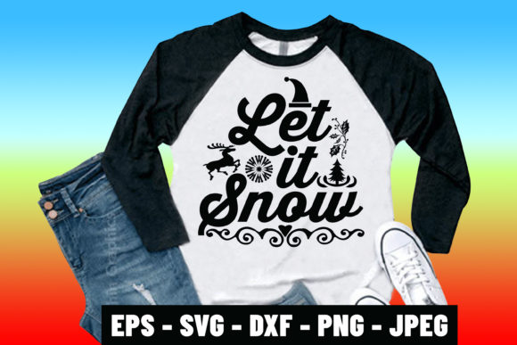 Christmas SVG Quote Let It Snow Design Review