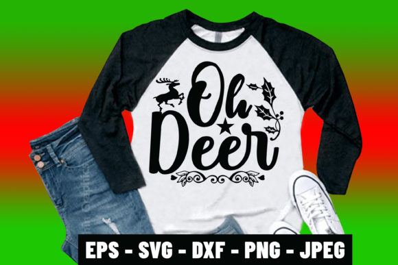 Christmas Svg Quote Oh Deer Shirt Design Review